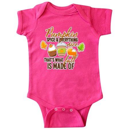

Inktastic Pumpkin Spice & Everything Nice Thats What Fall is All About Gift Baby Boy or Baby Girl Bodysuit