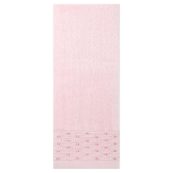 Juego de toallas de mano de bordado REGALWOVEN, toallas de mano de algodón para baño, cocina 14" x 30" Rosa 1-Pieza