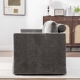 thumbnail image 5 of 82.68" Wide Extra-Large Double-Seater Sofa, Chenille Upholstered with 4 Pillows, for Bedroom, Living Room, Window Seat, Gray, 5 of 11