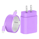 thumbnail image 1 of "Cargador Rapida Tipo C 25w Para Samsung S25 S24 S23 A55 A35 LAB.G  Lila ", 1 of 5
