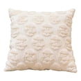 thumbnail image 2 of Adorable 3D Bunny Face Knit Cushion Covers for Couches and Sofas – Ultra-Soft, Cozy & Decorative Throw Pillow Covers in Creamy Beige, 2 of 5