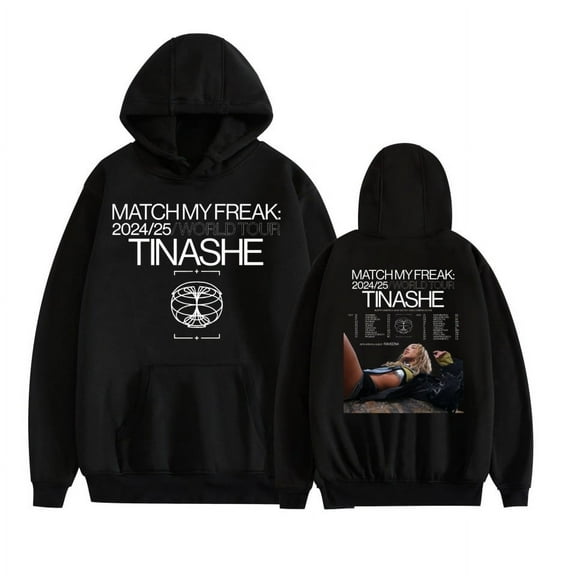 GFGSZTAFB Tinashe Match My Freak World Tour 2024 Hoodie Unisex Fashion Casual Long Sleeve Sweatshirt