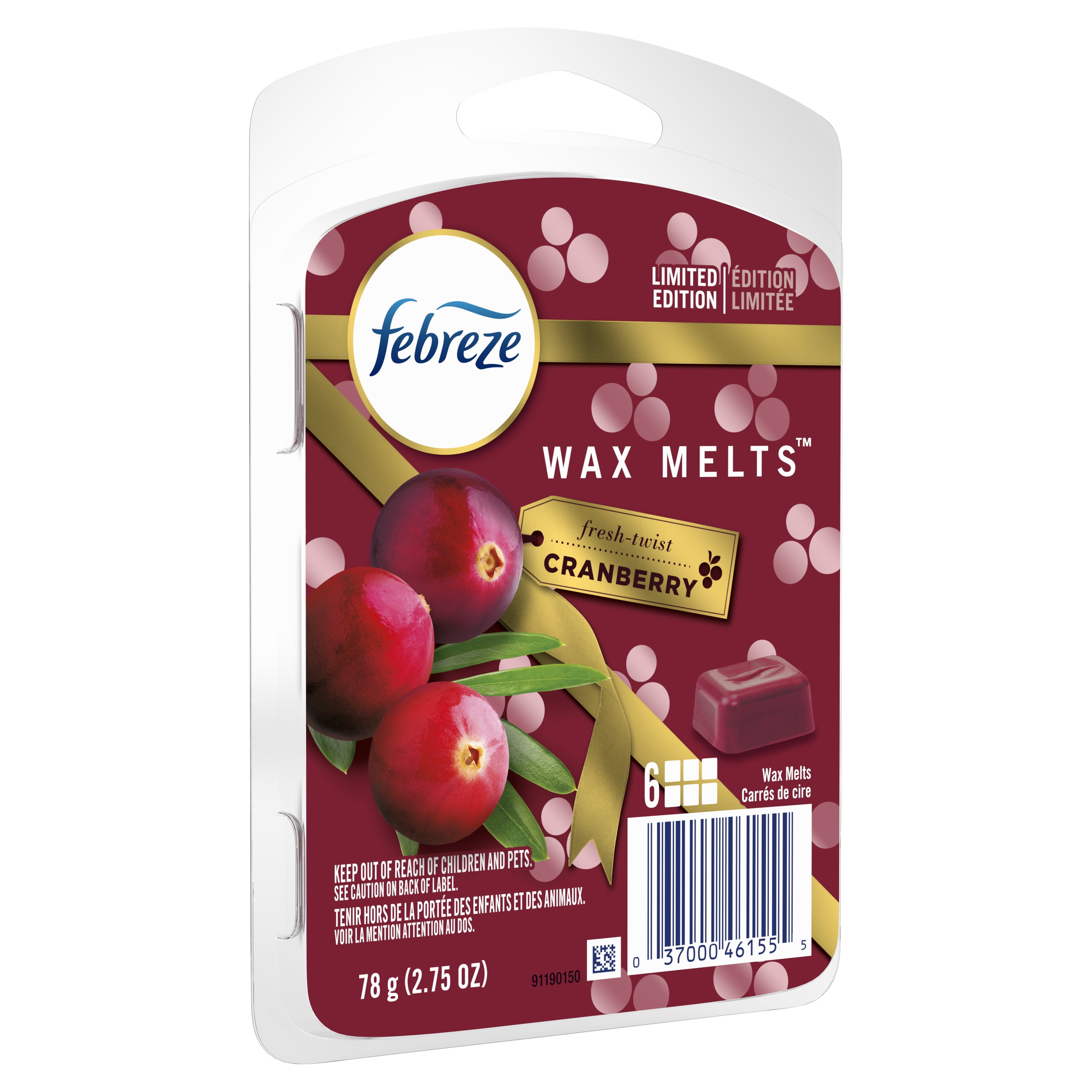 Febreze Limited Edition Fresh Twist Cranberry Wax Melts, 6 ct / 0.46 oz -  Foods Co.