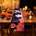 thumbnail image 4 of VOTRUDI Halloween Pumpkin Party Decoration Linen Tablecloth 72×13in, 4 of 6