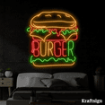 thumbnail image 4 of Craftnamesign Burger Neon Signs, Burger Shop LED Signage, Fast Food Decor, 4 of 4