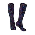 thumbnail image 4 of Balery Colored Hearts Printed Novelty Socks Men's Women's Crew Socks Sports Socks Knee High Socks Cotton Socks Quirky and Cool Socks, 4 of 9
