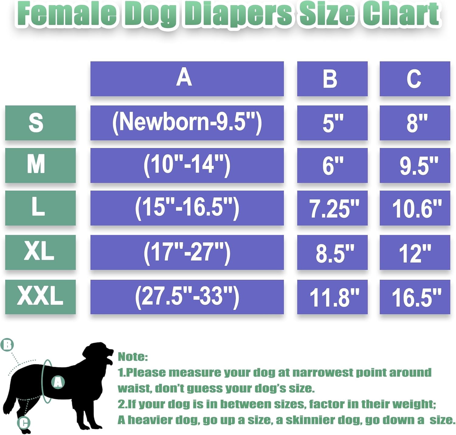 Washable Reusable Premium Female Dog Diapers, Medium Large Small Dog Doggie Puppy & Doggy Diapers Female,Period Panties in Heat (Pack of 3, Medium)