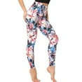 thumbnail image 2 of Fesfesfes Women Leggings Classic Retro Color Floral Graffiti Print Leggings Sale Items, 2 of 5