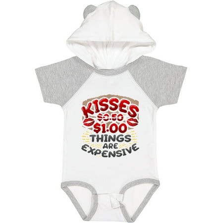 

Inktastic Funny Valentines Day Kisses Joke Gift Baby Boy or Baby Girl Bodysuit