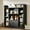 black, variant on DIYART Oak Kids Bookshelf, Kids Bookcase with 11 Cubbies and 2 Cabinets, Freestanding Book Storage Shelves for Bedroom, Playroom, Hallway