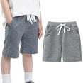 thumbnail image 4 of Toddler Baby Boys Summer Casual Shorts Solid Sport Shorts Kids Cotton Athletic Pants 1-5T, 4 of 9