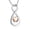 A-Rose, variant on Infinity Heart Urn Necklace for ashes for Women Stainless Steel Cremation Jewelry Memorial Keepsake Gift for Human Ashes Holder