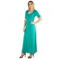 thumbnail image 2 of 24/7 Comfort Apparel Women's Casual Maxi Dress, 2 of 4