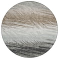 thumbnail image 2 of Addison Rugs Chantille Indoor/Outdoor Transitional Stripes Brown Machine Washable Round Rug, 8' x 8', 2 of 8