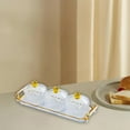 thumbnail image 1 of Elodie Assiette de Fruits Secs 3 Compartiments Plat à Collations Boîte de Rangement pour Aliments Pot à Biscuits Plateau à Collations pour Transparent, 1 of 8
