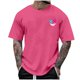 thumbnail image 1 of Camisetas de Cuello de la Tripulación de los Hombres de Poliéster Impreso en Seco Rápido, Cuello Redondo de Corte 3D para Gimnasio, Carrera, Ciclismo Y Ocasional, 1 of 4