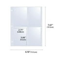 thumbnail image 3 of 30Pc Loose-Leaf Book 4 Pocket Page Protector Trading Card Sleeves Pages Card Double Baseball Card Sheets for Standard Size Cards Coupon Sport Cards Game Cards Business Cards 30Pcs, 3 of 5