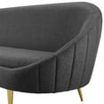 thumbnail image 5 of Contemporary Modern Urban Designer Living Room Lounge Club Lobby Sofa, Fabric Steel Metal, Grey Gray, 5 of 8