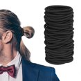 thumbnail image 2 of 100 Pack Black Hair Bands Elastic Hair Ties for All Hair Types Suitable for Work, Sports, and Play No Metal, 2 of 4