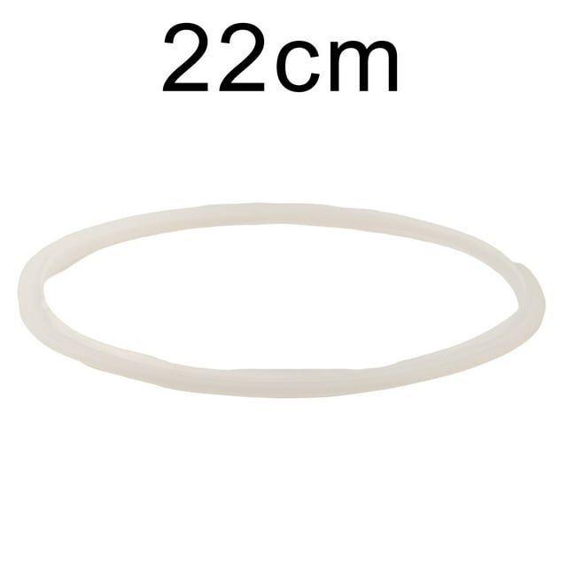 MYG Silicone Pressure Cooker Sealing Ring 22cm Clear Rubber Gasket Replacement for Aluminum Alloy Cookers High Temperature Resistant Safe Cooking Accessory