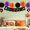 A, variant on Hovilon 6 Pieces Paper Honeycomb Balls Hanging Tissue Pom Poms, Black Orange Purple Halloween Party Decor for Indoor Ceiling Window Doorway, Spooky Holiday Venue Layout Supplies for Themed Home Decor
