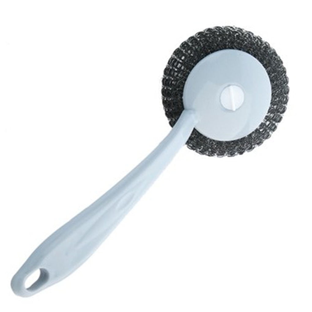 Vkospy Steel Pad Scourer Plastic Long handle ing brush Handle ing Brush s Dish Pan Tool 