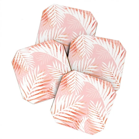 

Society6 Gale Switzer Tropical Bliss Pink Set of 4 Coasters