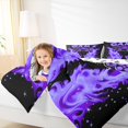 thumbnail image 4 of Manfei Cartoon Game Console Bedding Comforter Set for Boys, Black Purple Gamepad Twin Comforter Sets, Cartoon Snowflake Reversible Bedding Set, Ultra Soft Home Decor, 2pcs, 4 of 8