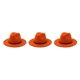 thumbnail image 5 of Sombreros con hebilla de cinturón Sonducket color de moda gorras de ala ancha Lana hombres Niños Naranja amarillo, 5 of 6