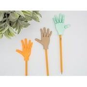 Fidget HAND PENCIL TOPPERS | Flexible Articulating 3d Printed Pencil Toppers