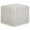 Light Blue & White, variant on Pemberly Row Transitional Genuine Leather Boho Square Pouf in Cream