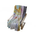 thumbnail image 4 of Abstract Soft Flannel Fleece Throw Blanket, Psychedelic Interlace Wavy Formless Splashes Contemporary Abstract Illustration, Cozy Plush for Indoor and Outdoor Use, 60" x 80", Multicolor, by Ambesonne, 4 of 6