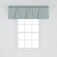 thumbnail image 2 of Ambesonne Mandala Window Valance, Curvy Floral Motifs, 54" X 18", Reseda Green Pale Blue, 2 of 3