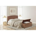 thumbnail image 2 of Belmont Home Caswell 42" Woven Banana Leaf Rattan Storage Trunk in Honey Brown, 2 of 5
