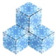 thumbnail image 5 of Rompecabezas de descompresión de forma cuadrada multiforma, juguetes educativos tempranos para niños (patrón azul), 5 of 10