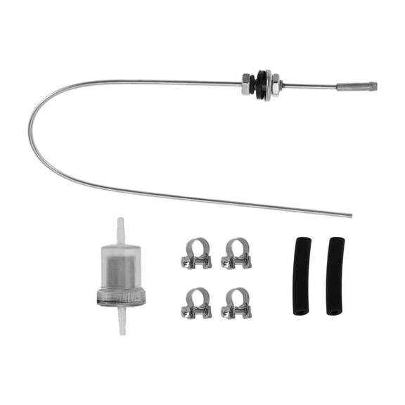 Unique Bargains Diesel Parking Heater Fuel Filter Kit Fuel Tank Standpipe Hose Clip Kit with Clips and Rubber Hose for Car Truck Van RV Bus Boat