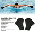 thumbnail image 3 of Guantes De Natación, 1 Par De Guantes Acuáticos De Natación Negros De Neopreno Ajustables Flexibles Para Adultos Para Aeróbic Acuático Para Hombres Para Entrenamiento De, 3 of 7