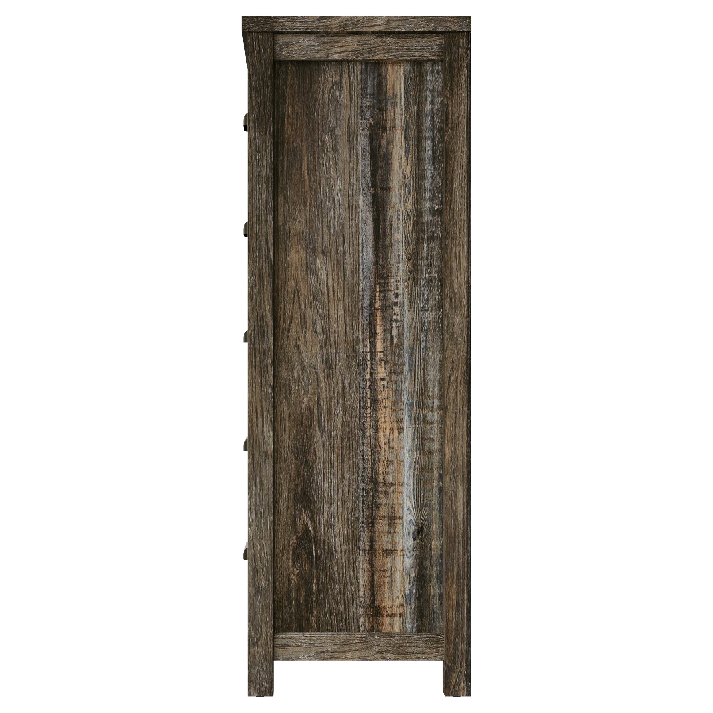 Home Design Racine 5-Drawer Chest, Brown Oak, Wood, Classic Bedroom Storage
