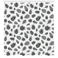 thumbnail image 3 of Ambesonne Pine Cone Shower Curtain, Monochrome Winter Conifer, 69"Wx84"L, Black and White, 3 of 3