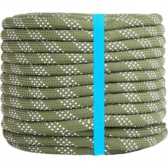 1/2 Inch Double Braided Polyester Arborist Rope 1/2in 100ft Heavy Duty Nylon Rope For Anchor Tree Work Cargo Pulling Sailing