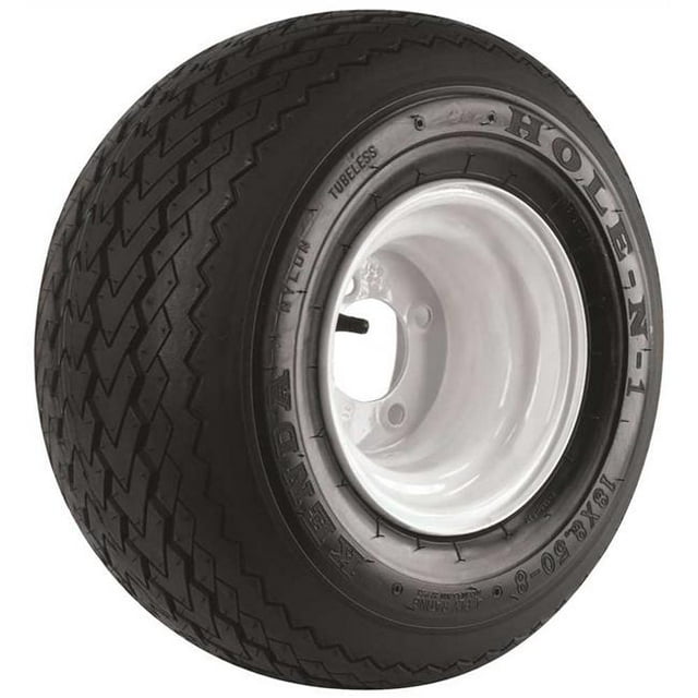 Kenda 858GK4W-4SWI Ensemble Pneu et Roue de Voiturette de Golf Blanc à 4 Trous