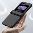 thumbnail image 4 of Allytechgroup Galaxy Z Flip6 Case with Screen Protector, Hinge Protection Skin-Friendly Slim Cover Shelll Anti-Scratch Drop Protective Bumper Shockproof Phone Case for Samsung Galaxy Z Flip 6, Black, 4 of 9
