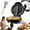 Black, variant on Multifunctional Electric Nonstick Breakfast Griddle, Non-Stick Omelet & Frittata Maker, Dual Zone Electric Omelette Maker, even heating & versatile cooking –Perfect for full breakfasts