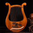 thumbnail image 3 of Lyre Harp 19 String Beginners Harp,Portable 19-Tone Small Harp 19-String Lyre Musical Instruments Solid Wood Lyre Harp, 3 of 6