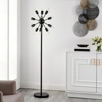 Safavieh Urban 12-Light 67.5 in. H Retro Floor Lamp, Black