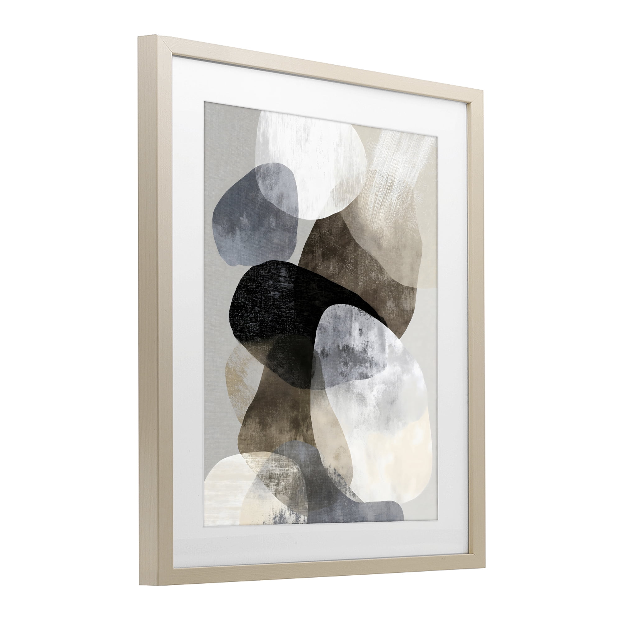 Stupell Industries Thoughts In Muted Layers Birch Framed Print Under Glass, design by Ink Drop Loft