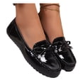 thumbnail image 6 of WHLBF Womens Shoes Slip-on Casual Solid Color Shallow Mouth Flat Heel Shoes Plus Size Shoes Size 7.5, 6 of 9