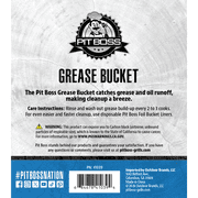 Pit Boss Pellet Grill Grease Bucket - Black