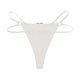 thumbnail image 1 of Gibobby Calzoncillos para mujeres sexy Bragas sexis de doble correa para mujer, bragas con Tanga de seda helada sin costuras con hebilla de anillo de amor(Blanco,G), 1 of 2
