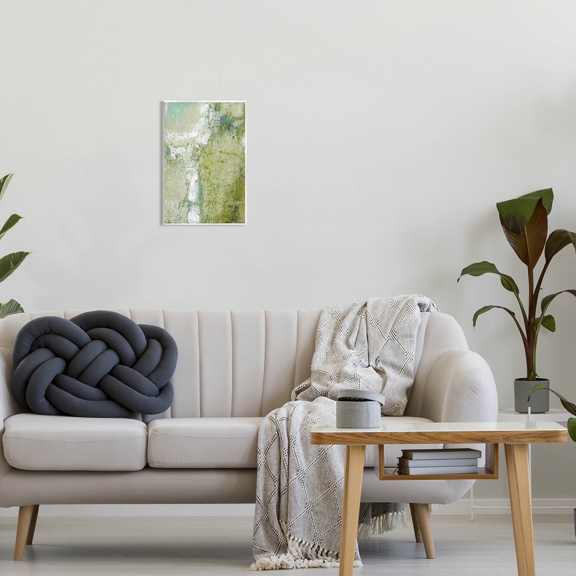 Jagged Abstract Composition Abstract Painting Unframed Art Print Wall Art